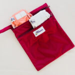 cherry double pocket wetbag