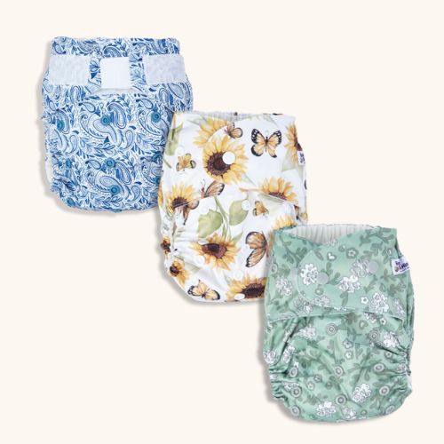 reusable cloth nappy new prints all in two