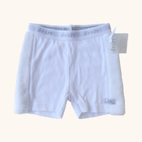britt shorts white
