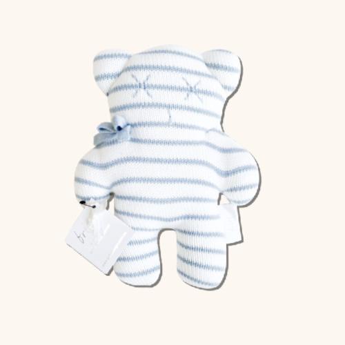 britt bear blue striped teddy
