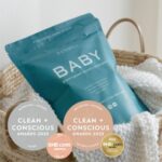 b clean co detergent with award badges