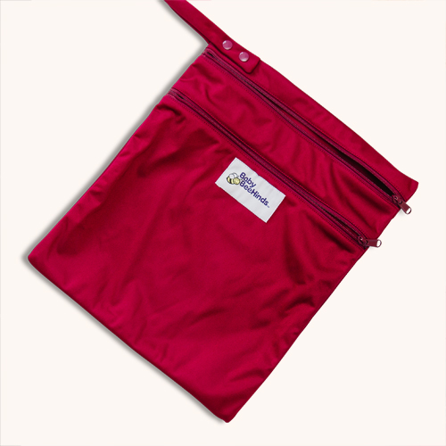 cherry double pocket wetbag