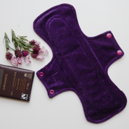 velour reusable menstrual pad