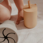 silicone sippy cup sage